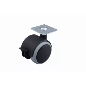 Kerék gumi futófelülettel fékkel 50 mm szürke