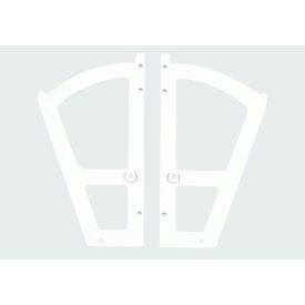 Billenő cipőtartó 1 soros, fehér műanyag