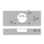 HETTICH 48096 Intermat 9936 W45 T42 K0