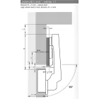 HETTICH 77708 Intermat 9936 pro slepý úhel vložený TH52 vrut