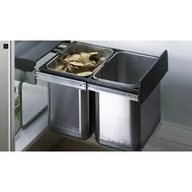 HETTICH 49474 Bin.it Duo II 2x20l szemeteskosár