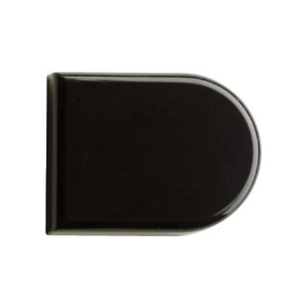 HETTICH 70052 takarósapka "B" (félgömbölyű) üveghez 4-5,2 mm fekete
