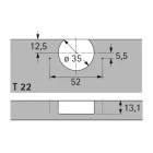 HETTICH 77734 Selekta pro 2000 tál TH32/52x5,5