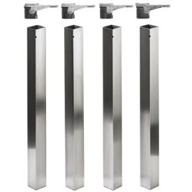   HETTICH 9078475 Afio asztalláb szögletes 700/60x60 mm nemesacél