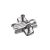 HETTICH 9071597 talp 8099 D=3 mm előszerelt csavarokkal
