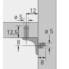 HETTICH 9005558 Sekura 6 polctartó