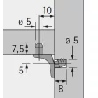 HETTICH 19557 Sekura 1.1 polctartó