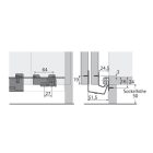 HETTICH 71115 STB 15 alsó profil 3000 mm alumínium