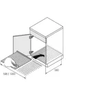 HETTICH 9079862 védőszőnyeg 1200x580 mm alumínium