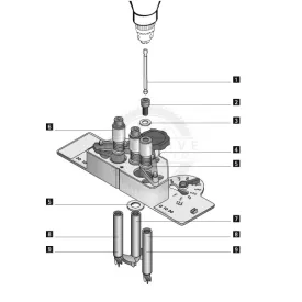 HETTICH 20688 DrillJig fúró d35 mm