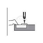 BLUM 78Z5500T közép pánt, csavar