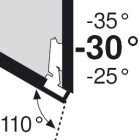 BLUM 79A5451.T szögben álló típus III csavar -30/110°