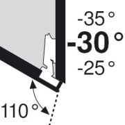 BLUM 79A5451.T szögben álló pánt típus III csavar -30/110°