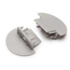 StrongLumio végzárók Groove 10 profilhoz kerekített szürkr (pár)