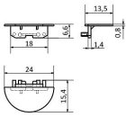 StrongLumio végzárók Groove 10 profilhoz kerekített szürkr (pár)