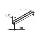 SEVROLL20171 tömítés üvegre 10,1/8mm