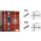 SEVROLL 01710 összekötő profil H04/18 3m ezüst