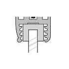 SEVROLL 20032-SV tömítés üvegre 10/4,5mm