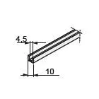 SEVROLL 20032-SV tömítés üvegre 10/4,5mm