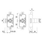 K-komplett Háromutas zár 750-25 1200mm