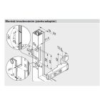 BLUM 72T550A.TL ráütődő pánt 120°, Tip-On, alu, csavar