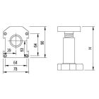StrongLegs állítható bútorláb  AP002, 150Rmm