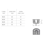 Excenter polchoz SE02-20x14mm barna
