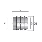 Tipli műanyag BU11 M4/10mm