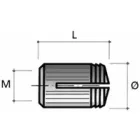 Beütő tipli BU08-M4x10/5,2mm sárgaréz