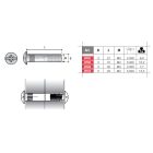 Nút összekötő elemhez M4x30 nikkel