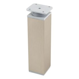   StrongLegs bútor láb FA009, 150Rmm, nemesacél imitáció/szürke  műanyag