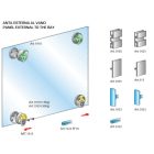 TERNO Dama vasalat szett ráütődő üvegajtóra 30kg