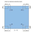 TERNO Dama vasalat szett ráütődő üvegajtóra 30kg