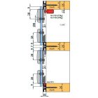 TERNO Dama vasalat szett ráütődő üvegajtóra 30kg