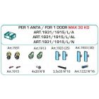 TERNO Dama vasalat szett ráütődő fa ajtóra 30kg