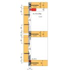 TERNO Dama vasalat szett ráütődő fa ajtóra 30kg