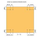 TERNO Dama vasalat szett ráütődő fa ajtóra 30kg