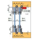 TERNO Dama vasalat szett közézáródó üvegajtóra 30kg