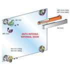 TERNO Dama vasalat szett közézáródó üvegajtóra csillapítással belső 30kg