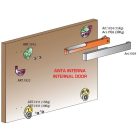 TERNO Dama vasalat szett közézáródó fa ajtóra csillapítással belső 30kg