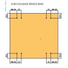 TERNO Dama vasalat szett közézáródó fa ajtóra csillapítással belső 30kg