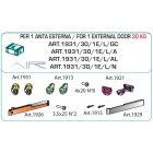 TERNO Dama vasalat szett közézáródó fa ajtóra csillapítással külső 30kg