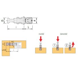 Excenter rúd TE93 QUICK (34mm)
