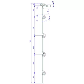 LEHMANN Rúd SVS 3 típus 9 (1+4 hossz.639mm)