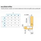 BL 70M2550.TL ráüt. TIP-ON csavar 100°