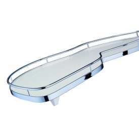   KES 047925 LeMans II classic 600mm balos - szürke alj/magasító korlát ezüst