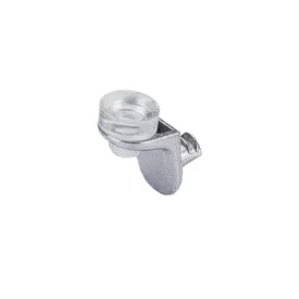   HETTICH 47609 podpěra police Sekura 8, 5 mm, niklováno, transparentní