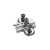 HETTICH 1079224 szerelő talp előszerelt eurócsavarokkal, D=5.0 mm