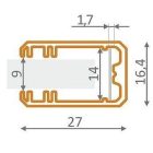 StrongLumio LED profil Mikro-line12, eloxált alumínium, 2m