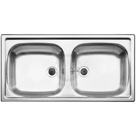   BLANCO 500372 Mosogató Top EZ 8x4 természetes fényű nemesacél excenter nélkül